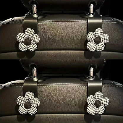 2PCS Car Headrest Hooks - Universal Back Seat Storage Organizer