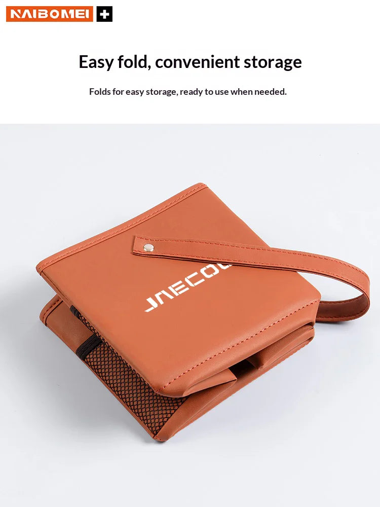 Leather Car Trash Bin Folding Storage Bag for Chery Jaecoo J5-J8