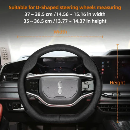 Lincoln Ultra-Thin Breathable Leather Steering Wheel Cover