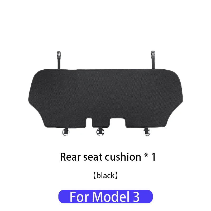 Tesla Ice Silk Seat Cushion | Model 3 & Y (2019–2025) Breathable Cover - T-M3Y-F01-white