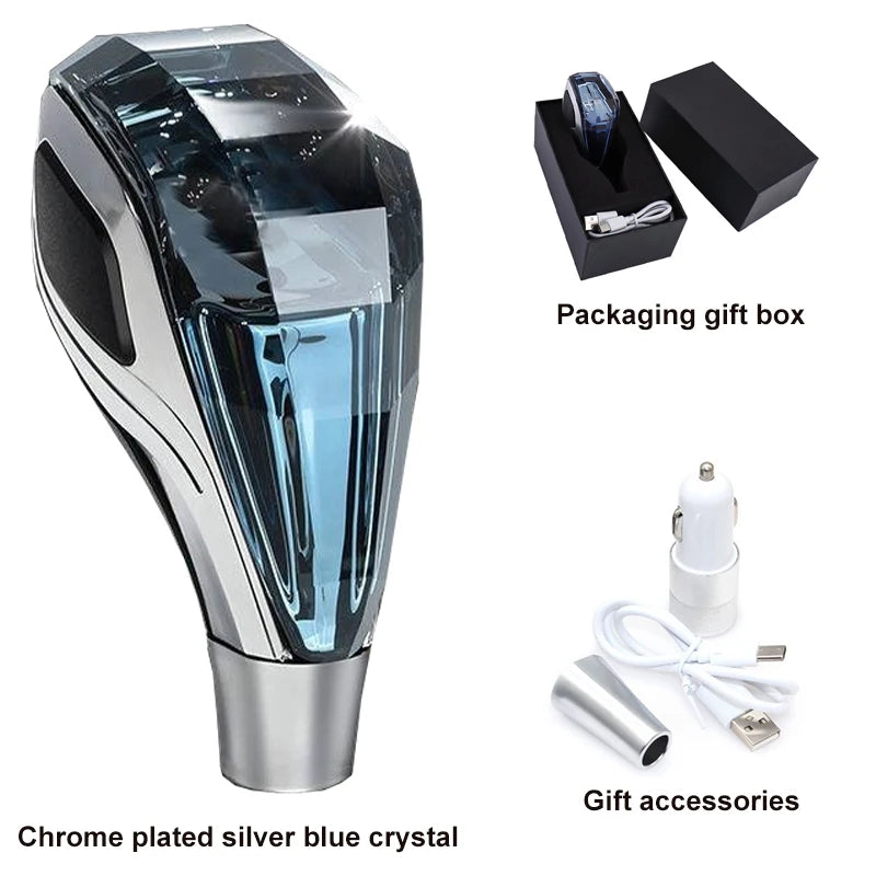 LED Crystal Illuminated Shift Knob
