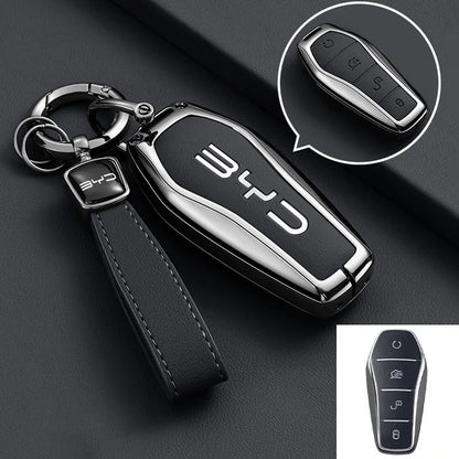 Zinc Alloy Key Case for BYD Tang L EV DM DMi Remote Fob Protection