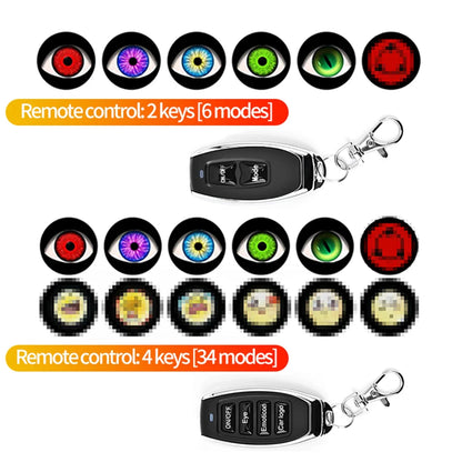 3.5-Inch RGB LED Angel Eyes Halo Ring Fog Lamp with 32/82 Modes