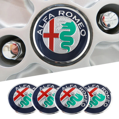 Alfa Romeo 4C 159 Spider Giulietta 56mm Car Wheel Center Hub Cap 4Pcs