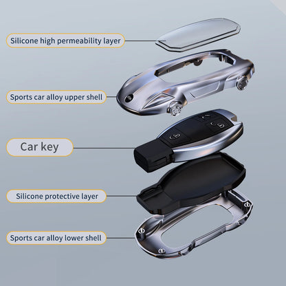 Mercedes-Benz Zinc Alloy Car Key Cover – A, C, E & S Class