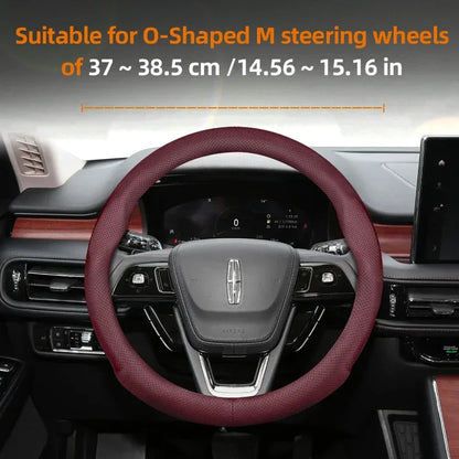 Lincoln Ultra-Thin Breathable Leather Steering Wheel Cover
