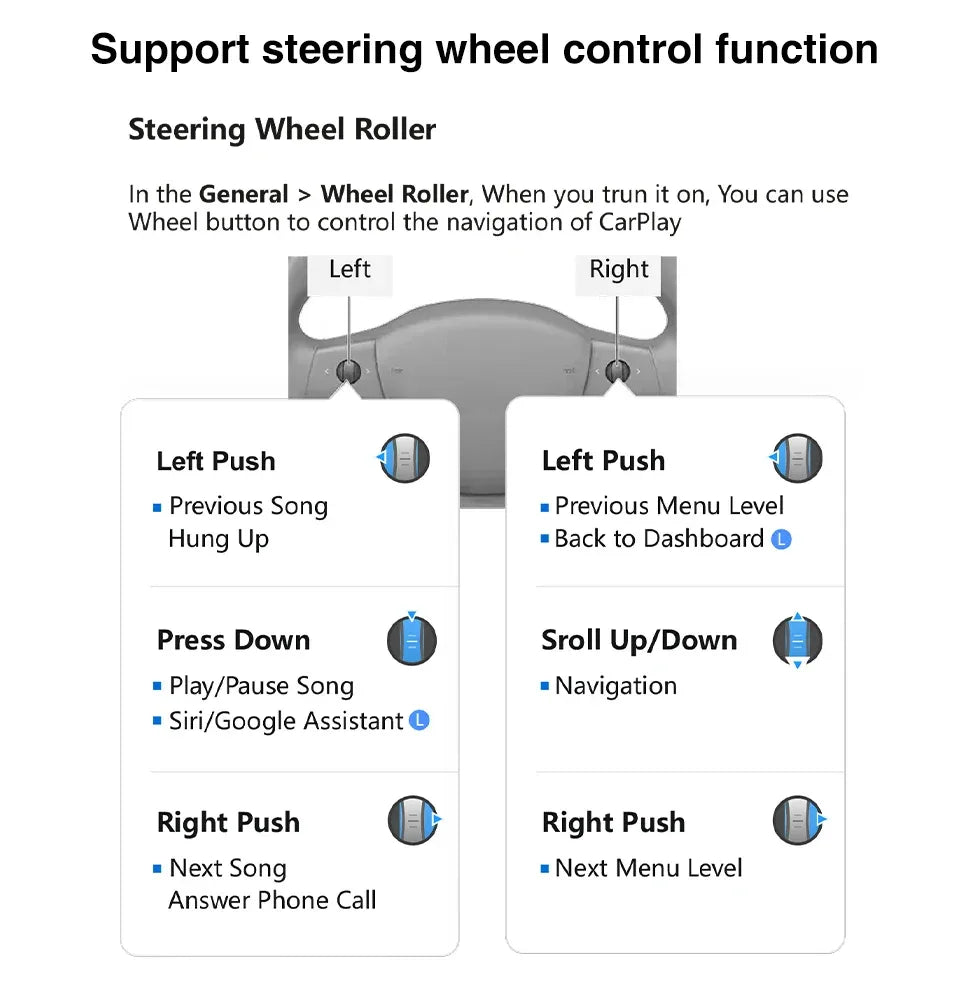 9.6" Tesla HUD Display with CarPlay & Android Auto - 