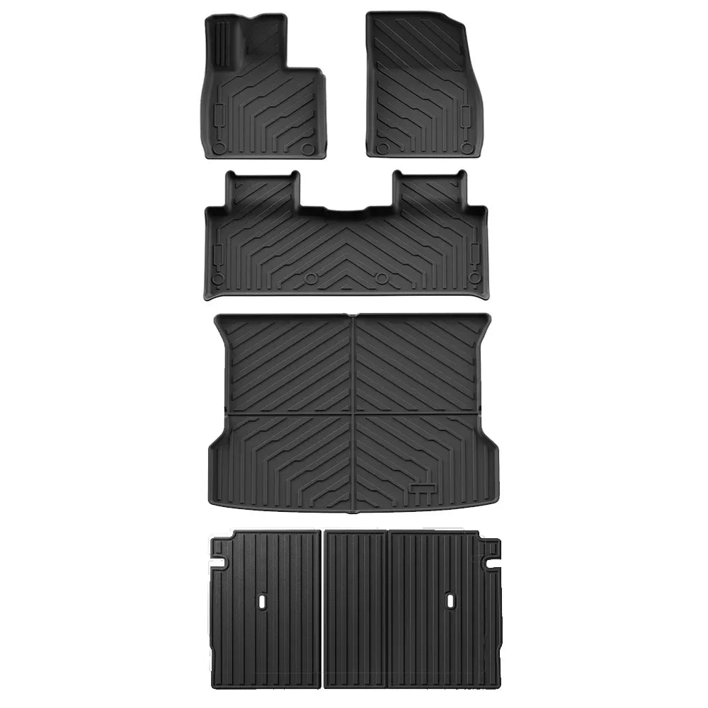 Xpeng G6 2023-2025 TPE Floor Mats Set - Waterproof 3D Cargo Liner - LHD 6pcs sets