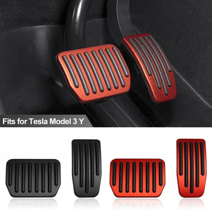 Aluminum Foot Pedal Covers for Tesla Model Y, 3 & Highland