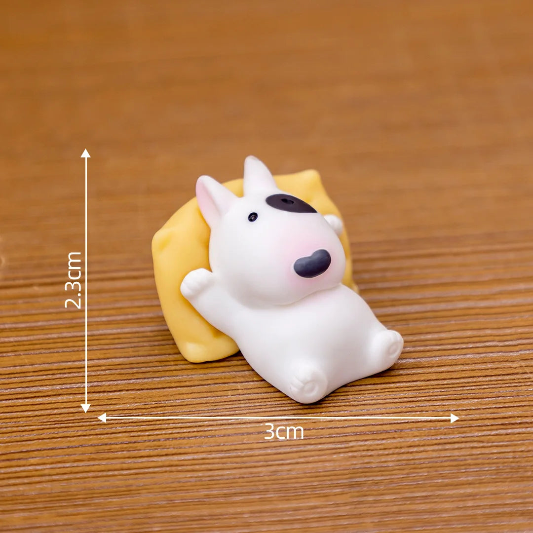 Bull Terrier Dashboard Figurine - Resin Car Interior Ornament