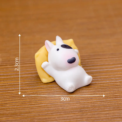Bull Terrier Dashboard Figurine - Resin Car Interior Ornament