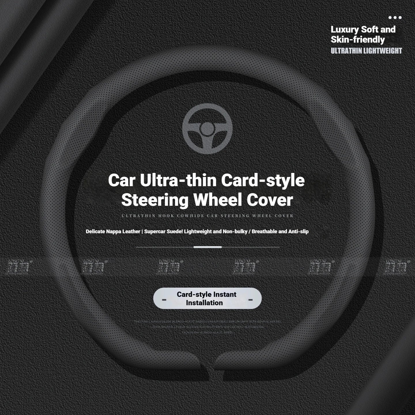 NIO Ultra-Thin Snap-On Steering Wheel Cover