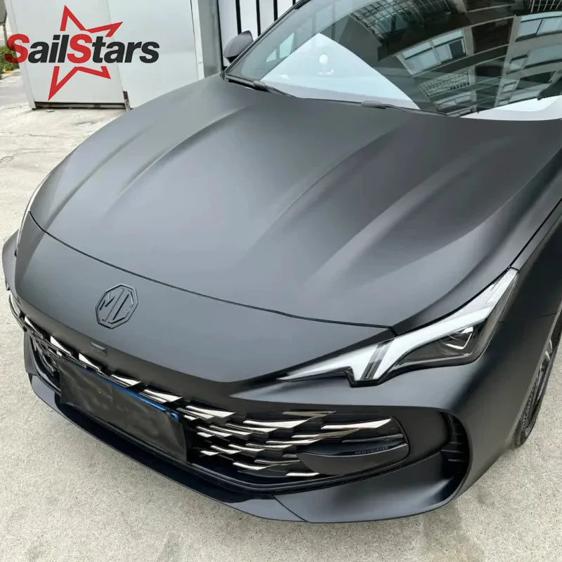 Matte Black Vinyl Wrap Film Anti-Scratch Color Change Decal for Cars and Motorcycles