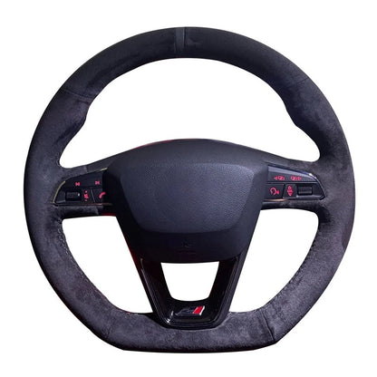Cupra Suede Braided Steering Wheel Cover