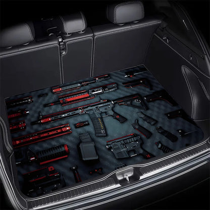 Gun Print Trunk Mat for Sedans, SUVs & Trucks