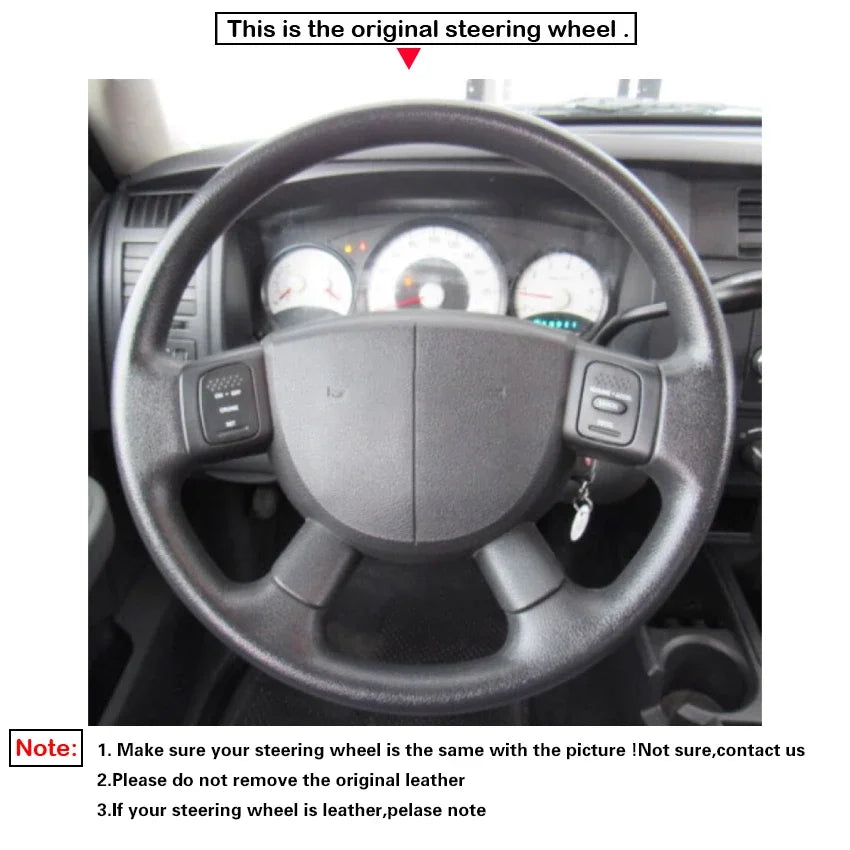 Dodge and RAM Hand-Stitched Steering Wheel Cover