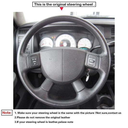 Dodge and RAM Hand-Stitched Steering Wheel Cover