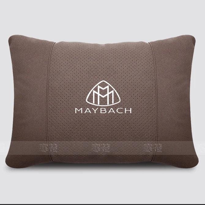 Maybach Suede Car Headrest Pillow & Lumbar Support