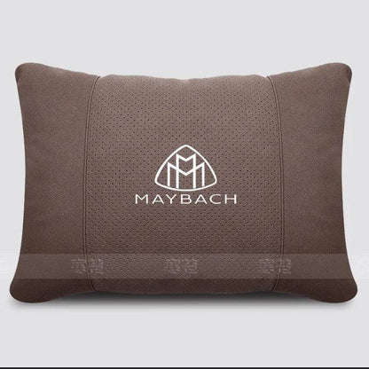 Maybach Suede Car Headrest Pillow & Lumbar Support