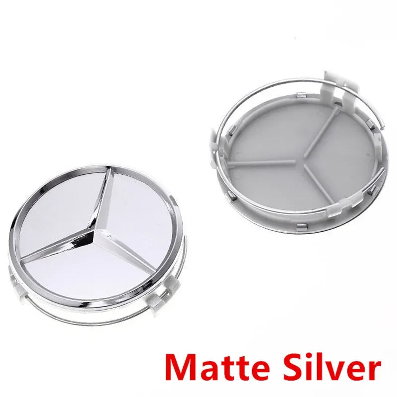4pcs 75mm Mercedes Benz Wheel Center Caps Hub Covers