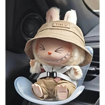 Labubu Car Seat Air Vent Accessory. (Doll Not Included) - White