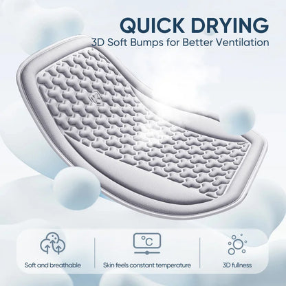 Summer Ice Silk Car Seat Cushion – 3D Breathable Universal Seat Protector Pad