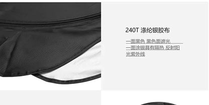 Universal Truck Windshield Sunshade - Foldable Front Window Cover - 