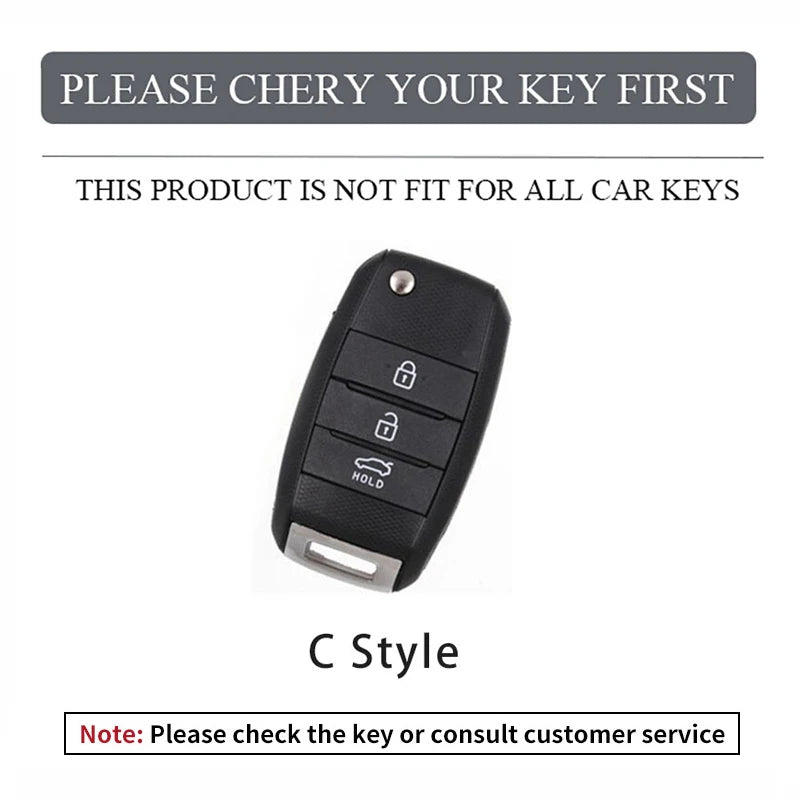Kia Rio Optima Sportage Soul 3 Button Flip Remote Key Case Cover