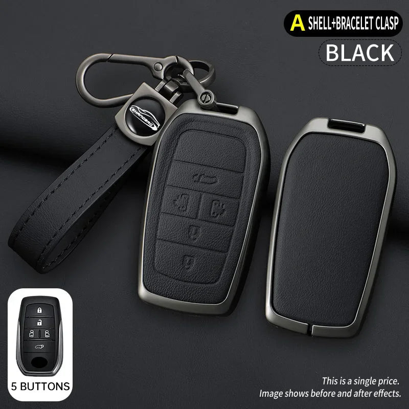 Zinc Alloy Car Key Cover Case for Toyota Alphard Previa Voxy