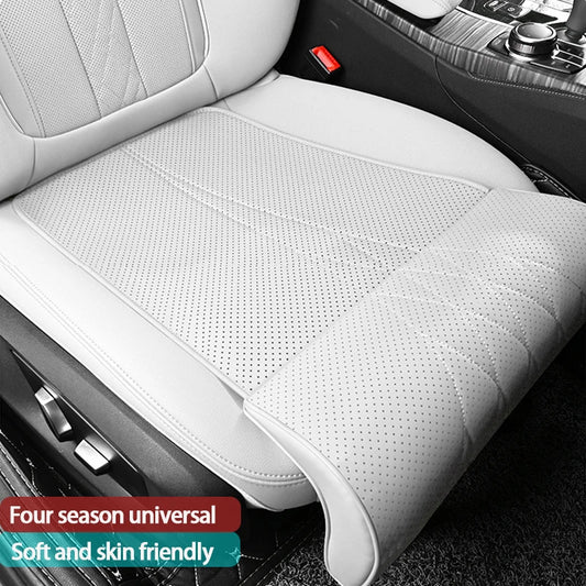 Car Seat Cushion | Universal PU Leather, Breathable & All-Season Comfort - 1PC Black