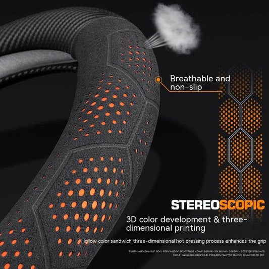 Polestar Carbon Fiber Suede Steering Wheel Cover (2023–2024) - 