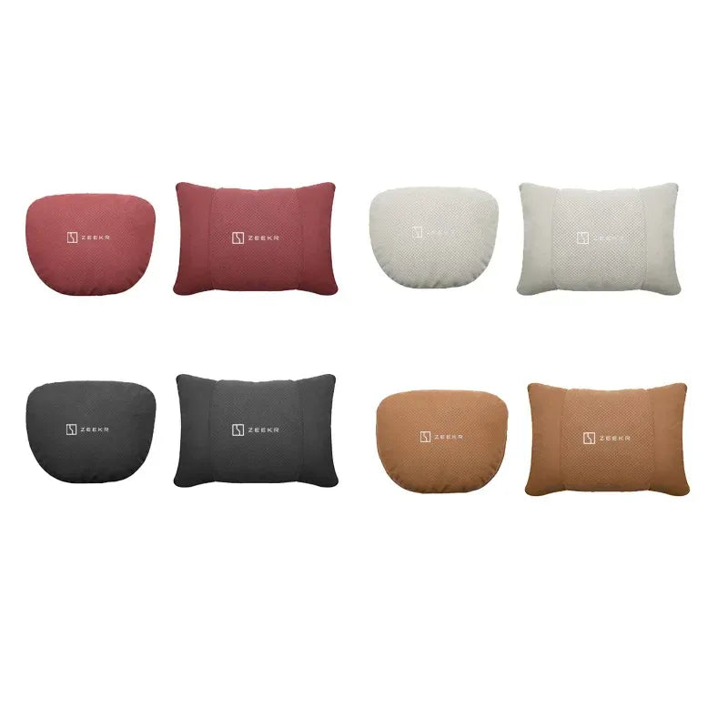 Zeekr Car Headrest & Lumbar Support Pillow - headrest black