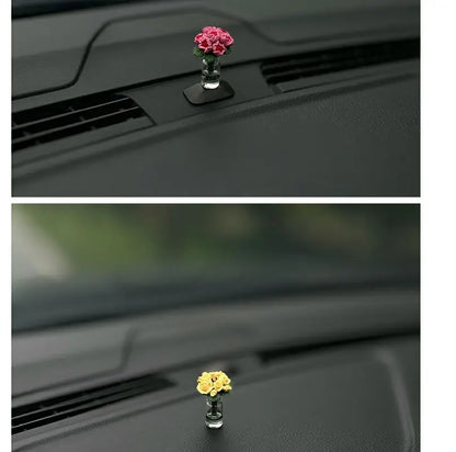 Mini Rose & Sunflower Car Vase