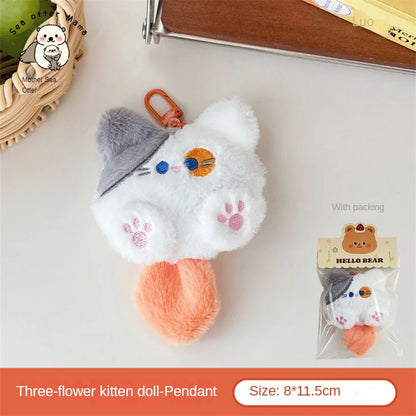 Plush Cat Doll Pendant Keychain