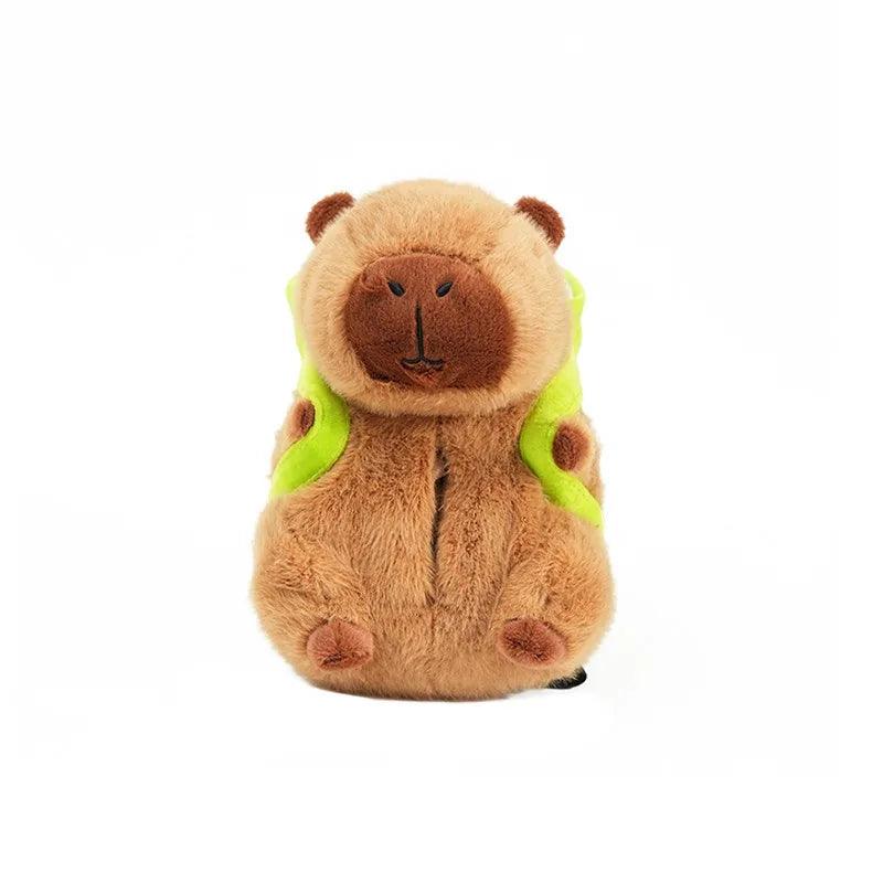 Capybara Plush Car Organizer - Tissue Box Trash Bin Storage