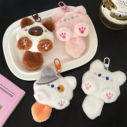 Plush Cat Doll Pendant Keychain