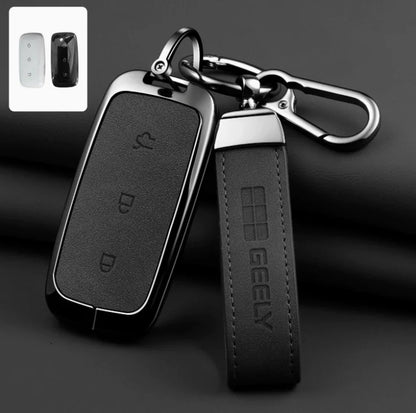 Zinc Alloy Leather Key Case Cover For Geely Galaxy EX5 E5 L6 L7