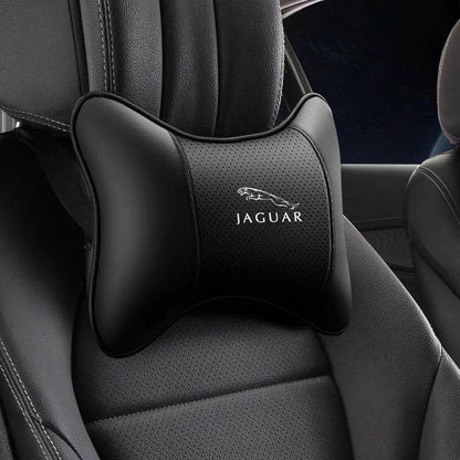 Jaguar Leather Neck Pillow – F-Pace, XF, XJ, I-Pace, XE, E-Pace & More - TZ-Black