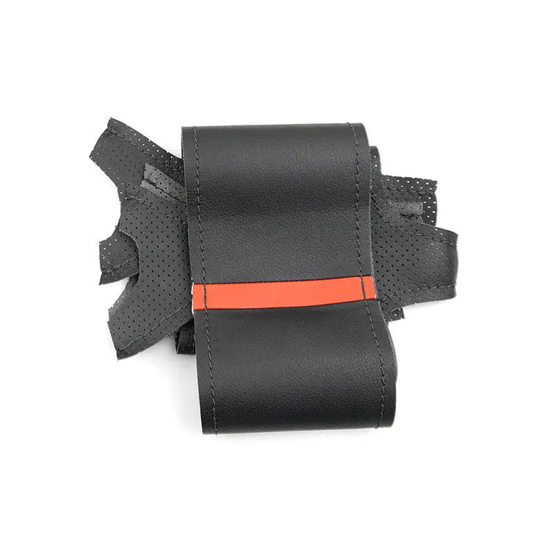 RAM Microfibre Steering Wheel Cover - Black Line-Red Strip
