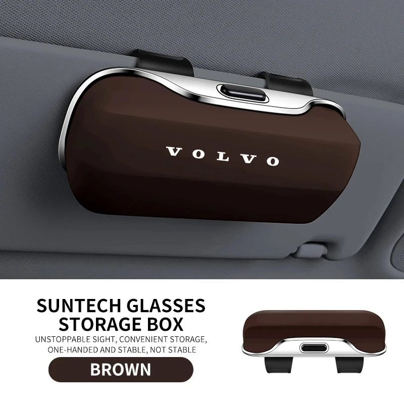 Volvo Car Sunglasses Holder Clip - Beige VOLVO