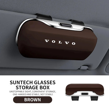 Volvo Car Sunglasses Holder Clip - Beige VOLVO