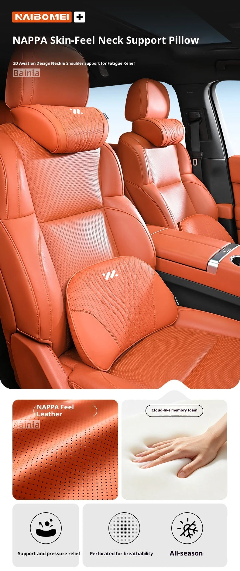 IM LS7 L7 L6 LS6 IM6 IM5 LS9 Car Headrest & Waist Support Pillow