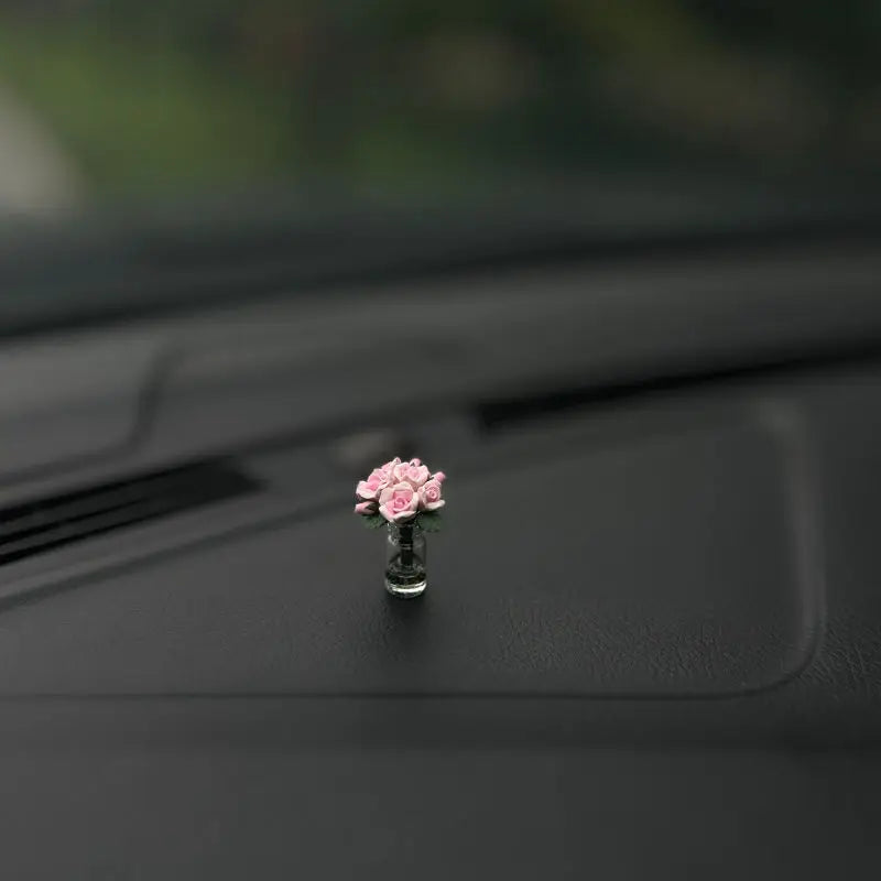 Mini Rose & Sunflower Car Vase