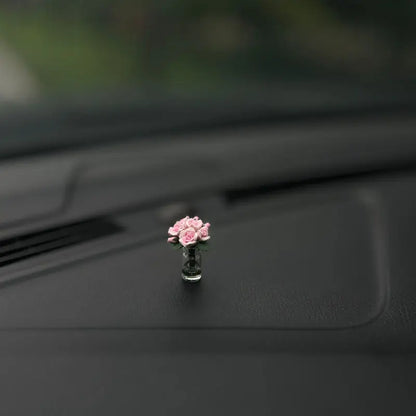 Mini Rose & Sunflower Car Vase