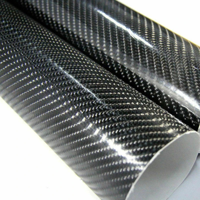 7D Carbon Fiber Vinyl Wrap Film Glossy Self-Adhesive Car Sheet Roll