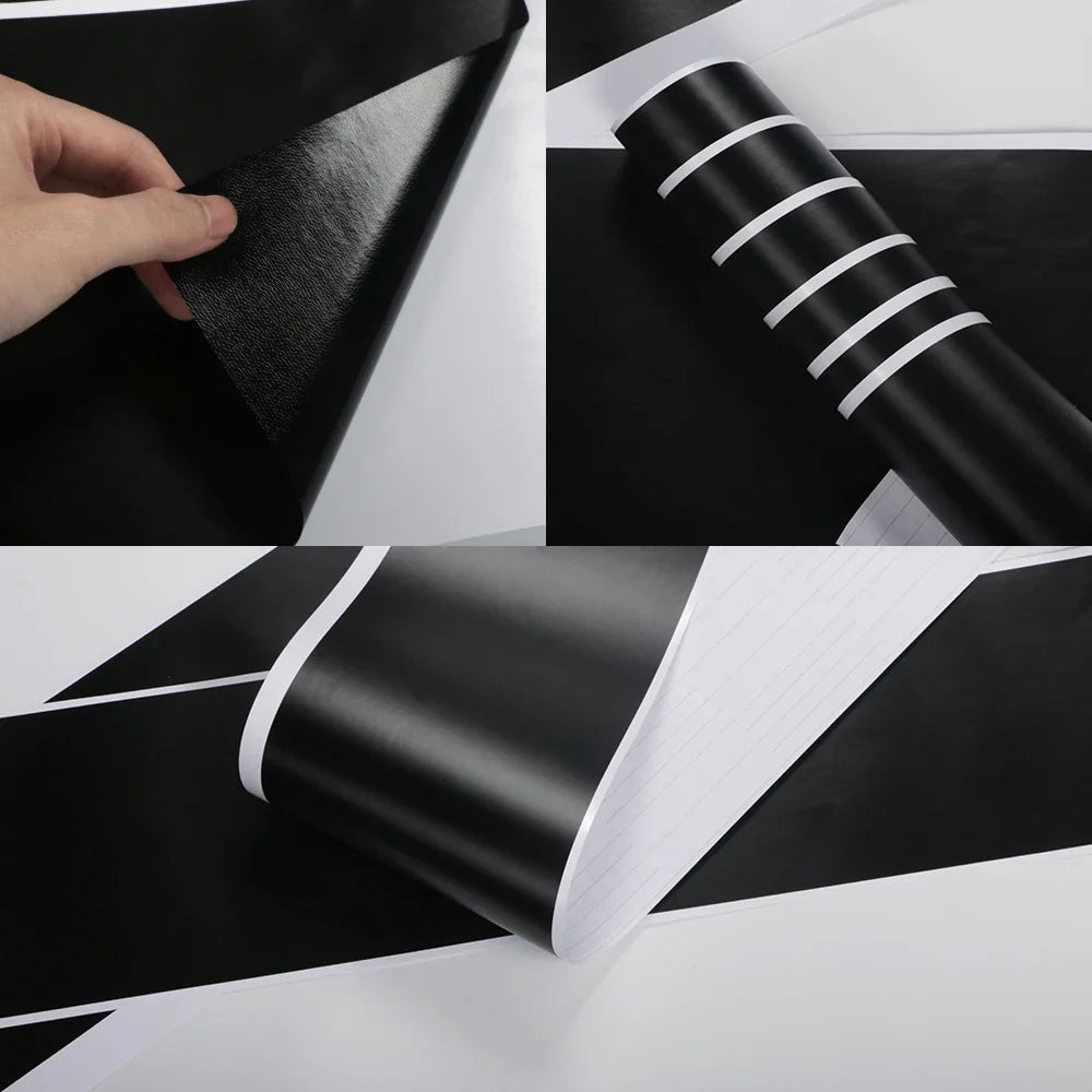 BMW Racing Stripe Decals – Hood, Roof & Trunk Vinyl Kit for 3 Series M3 E90 F30 G20 - Matt Black