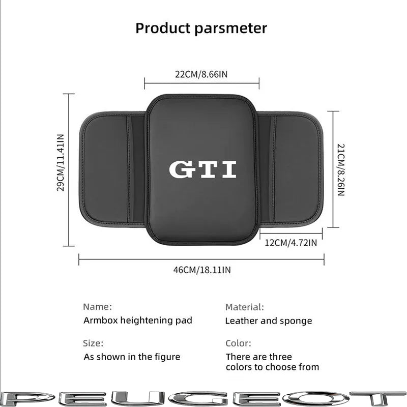 Volkswagen PU Leather Armrest Cushion Storage