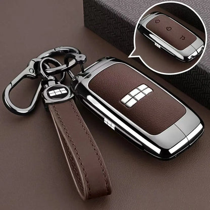 Zinc Alloy Leather Key Case Cover for Geely Galaxy EX5 E5 L6 L7