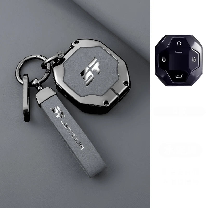 Chery Jetour Traveler 2023-2024 Zinc Alloy TPU Key Case Cover