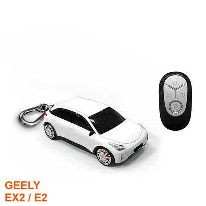 Geely EX2 and E2 Car Key Fob Cover - White color EX2 E2